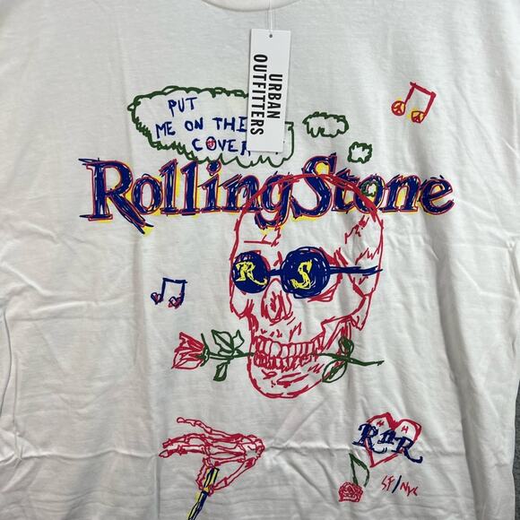Urban Outfitters Rolling Stone Magazine White T-Shirt Dress - Picture 5 of 9